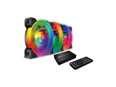 Комплект кулеров для компьютерного корпуса Cougar VORTEX SPB RGB COOLING KIT - 3 в1