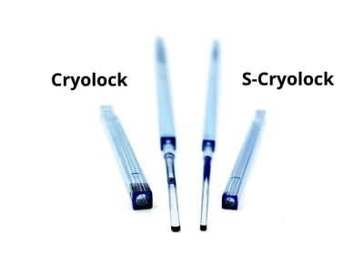 Disposable Plastic Straw - Cryolock Vitrification Device. Blue