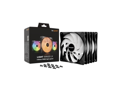 Вентилятор для компьютерного корпуса Bequiet! Light Wings LX 140mm PWM high-speed Triple-pack