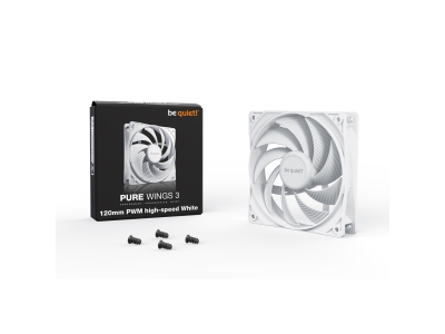 Вентилятор для компьютерного корпуса Bequiet! Pure Wings 3 120mm PWM high-speed White