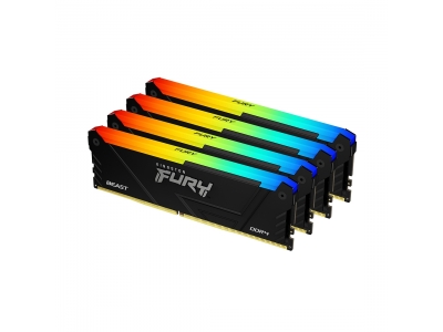 Комплект модулей памяти Kingston FURY Beast RGB KF432C16BB2AK4/128 DDR4 128GB (Kit 4x32GB) 3200MHz