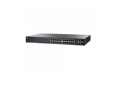 Коммутатор Cisco SG220-26P-K9-EU (10/100/1000 Mbit, 2 SFP/Ethernet 1Gbit Combo порта) 