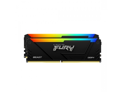 Комплект модулей памяти Kingston FURY Beast RGB KF432C16BB2AK2/16 DDR4 16GB (Kit 2x8GB) 3200MHz