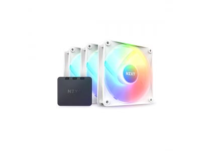 Комплект кулеров для компьютерного корпуса NZXT F120 RGB Core RF-C12TF-W1 White 3в1