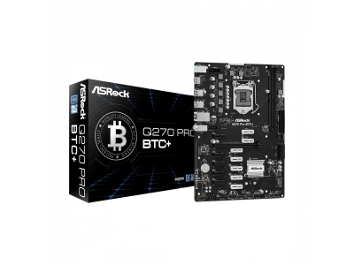 Материнская плата ASRock Q270 PRO BTC+