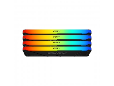 Комплект модулей памяти Kingston FURY Beast RGB KF432C16BB12AK4/64 DDR4 64GB (Kit 4x16GB) 3200MHz