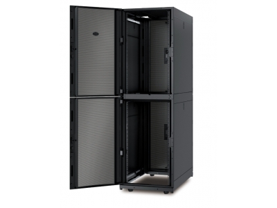 NetShelter SX Colocation 2 x 20U 600mm Wide x 1070mm Deep Enclosure with Sides Black