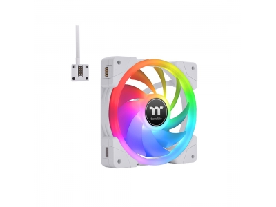 Кулер для компьютерного корпуса Thermaltake SWAFAN EX12 RGB PC Cooling Fan White (3-Fan Pack)