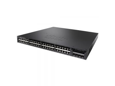Коммутатор Cisco Catalyst 3650 (10/100/1000 Mbit, 4 SFP порта) WS-C3650-48FS-L