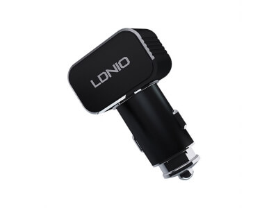 Автомобильное зарядное устройство LDNIO C306 2*USB-A 18W 5V-3.6A Auto Type-C Чёрный