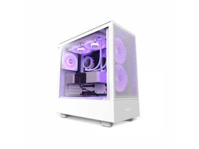 Компьютерный корпус NZXT H5 Flow RGB CC-H51FW-R1 White без Б/П