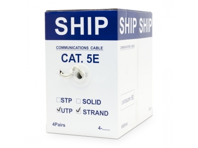 Кабель сетевой SHIP D135S-P Cat.5e UTP 30В PVC