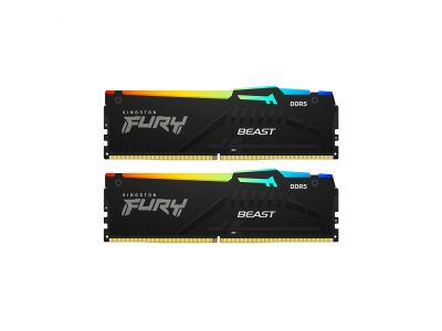 Комплект модулей памяти Kingston FURY Beast RGB KF556C40BBAK2-32 DDR5 32GB (Kit 2x16GB) 5600MHz