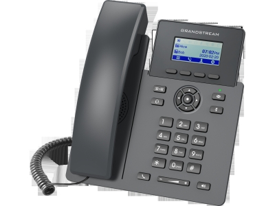 Grandstream GRP2601W, Essential P Телефон, 2 SIP аккаунта, 2 линии, 2x Ethernet 10/100 без поддержки PoE, Wi-Fi, 132x48 (2.41