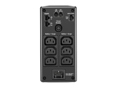 Back UPS Pro BR 900VA, 6 Outlets, AVR, LCD Interface