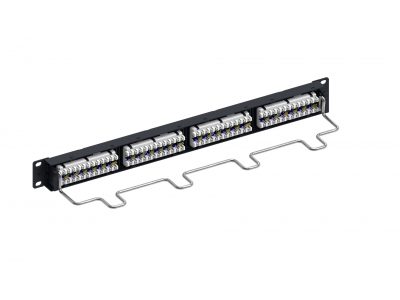 Patch-panel NETCONNECT® DM 24 port. Cat.6 UTP 1U