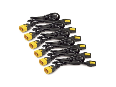 Power Cord Kit (6 ea), Locking, C13 to C14, 1.8m