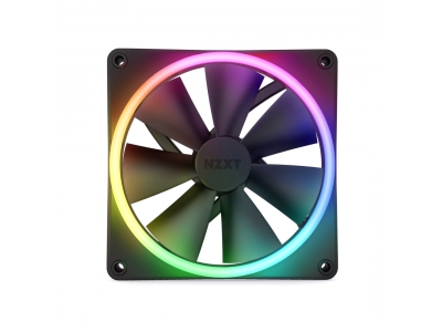 Кулер для компьютерного корпуса NZXT F140 RGB DUO RF-D14SF-B1 Black