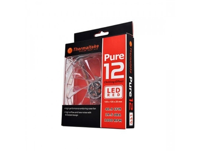 Кулер для компьютерного корпуса Thermaltake Pure 12 LED DC Fan Red