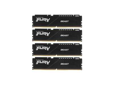 Комплект модулей памяти Kingston FURY Beast KF556C40BBK4-128 DDR5 128GB (Kit 4x32GB) 5600MHz