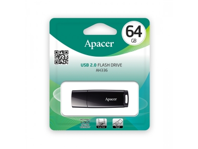 USB-накопитель Apacer AH336 64GB Чёрный