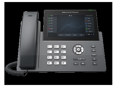 Grandstream GRP2670, 6 SIP accounts, 12 lines, 7 inch (1024×600) capacitive touch screen TFT LCD, 32 VPKs and 10 MPK, cloud provisioning & management