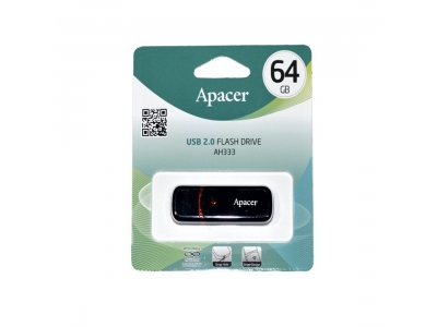 USB-накопитель Apacer AH333 64GB Чёрный