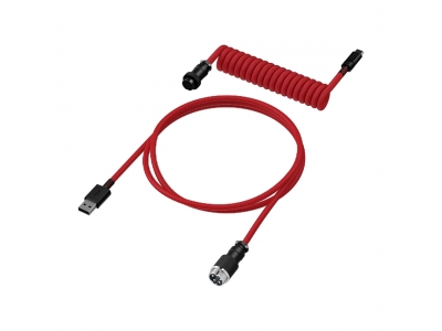 Провод для механической клавиатуры HyperX USB-C Coiled Cable Red-Black 6J677AA