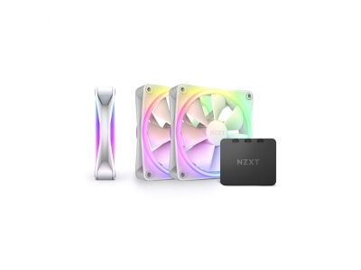 Комплект кулеров для компьютерного корпуса NZXT F120 RGB DUO RF-D12TF-W1 White 3в1