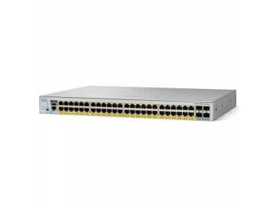 Коммутатор Cisco WS-C2960L-48PS-LL (10/100/1000 Mbit, 4 SFP порта)