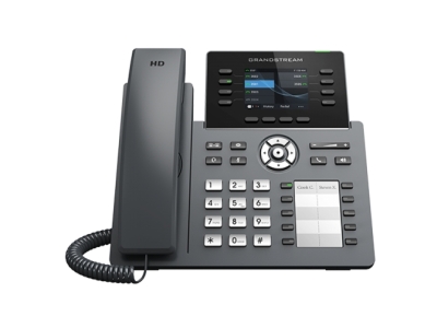 Grandstream GRP2634, Carrier-Grade IP Phones, 8  line keys, 4 SIP accounts, 32 VPK and 10 MPK, Gigabit Ethernet ports, PoE, HD (with power supply)