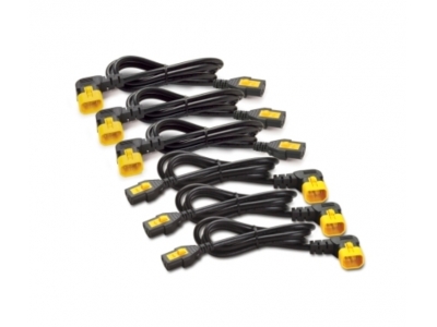 Power Cord Kit (6 ea), Locking, C13 to C14 (90 Degree), 1.8m