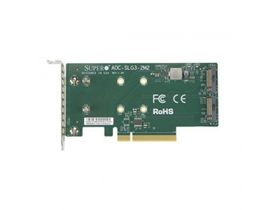 Плата расширения Supermicro AOC-SLG3-2M2-O