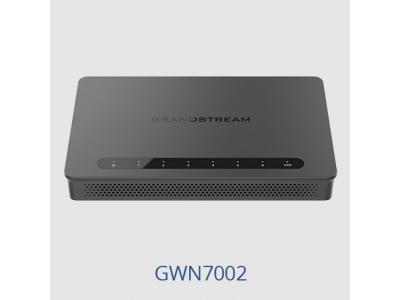 Grandstream GWN7002 Wired Router, 2x SFP, 4x GbE WAN/LAN, 1x PoE-In, 2x PoE-Out, 2.2Gbps NAT routing, 60K NAT sessions, VPN (530Mbps), DPI, SDN