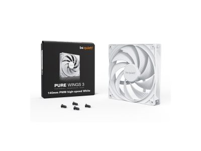 Вентилятор для компьютерного корпуса Bequiet! Pure Wings 3 140mm PWM high-speed White