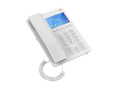 Grandstream GHP630, Компактный гостиничный IP-телефон, 2 учетные записи SIP, 2 линии, 1x Ethernet 10/100 PoE, Цветной ЖК-дисплей 480x320 (3.5