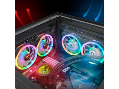 Кулер для компьютерного корпуса Thermaltake SWAFAN 14 RGB Radiator Fan TT Premium Edition (3-Fan Pac