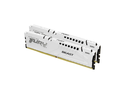 Комплект модулей памяти Kingston FURY Beast White XMP KF552C40BWK2-32 DDR5 32GB (Kit 2x16GB) 5200MHz