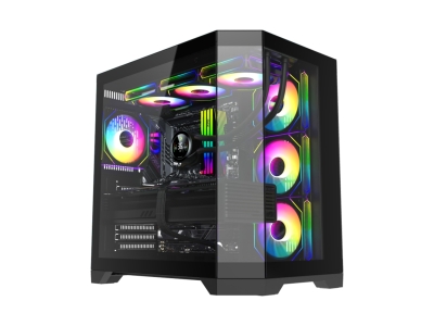 Компьютерный корпус Gamemax Hype-A BK Black без Б/П