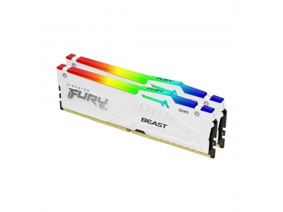 Комплект модулей памяти Kingston FURY Beast White RGB EXPO KF552C36BWEAK2-32 DDR5 32GB (Kit 2x16GB)