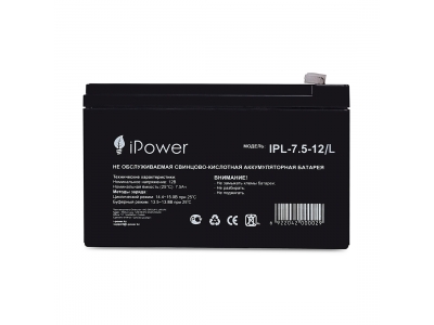 Аккумуляторная батарея IPower IPL-7.5-12/L 12В 7.5 Ач