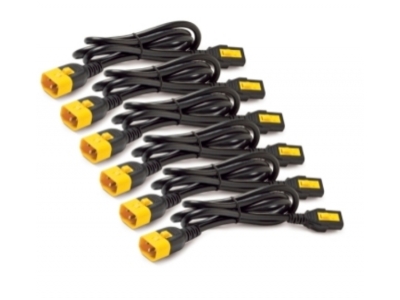 Power Cord Kit (6 ea), Locking, C13 to C14, 0.6m