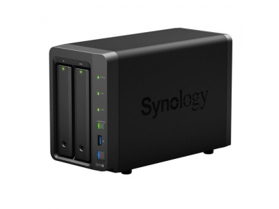 Сетевой NAS-сервер Synology DS718+, 2 отсека для HDD