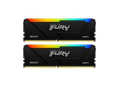 Комплект модулей памяти Kingston FURY Beast RGB KF432C16BB12AK2/32 DDR4 32GB (Kit 2x16GB) 3200MHz