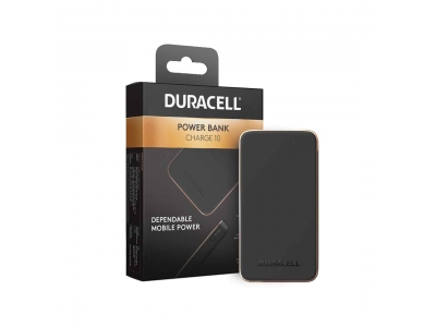 Портативный внешний аккумулятор Duracell DRPB3010A Power Bank 10000mAh Черный