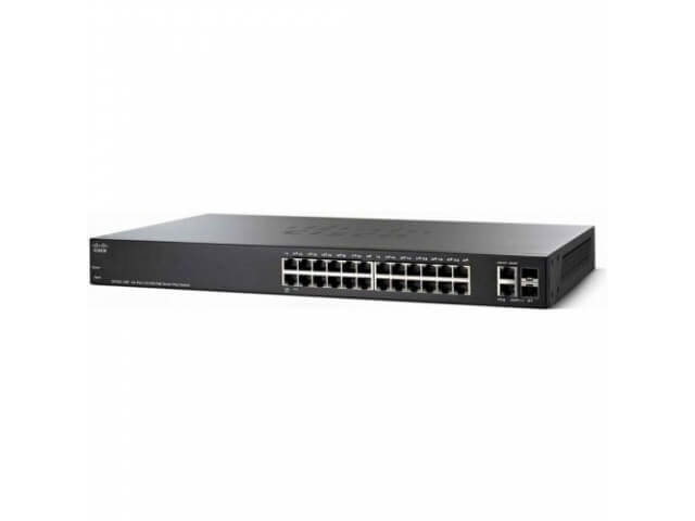 Коммутатор Cisco Small Business SG220-26 (10/100/1000 Mbit, 2 SFP/Ethernet 1Gbit Combo порта) SG220-26-K9-EU