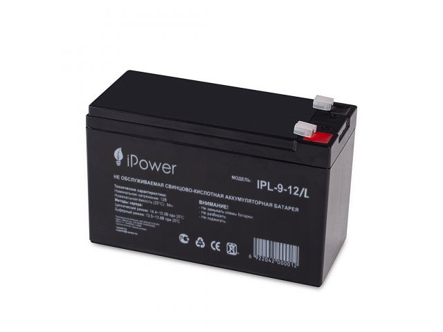 Аккумуляторная батарея IPower IPL-9-12/L 12В 9 Ач