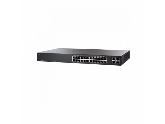 Коммутатор Cisco SG220-26P-K9-EU (10/100/1000 Mbit, 2 SFP/Ethernet 1Gbit Combo порта) 