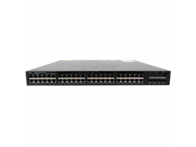 Коммутатор Cisco Catalyst 3650 (10/100/1000 Mbit, 4 SFP порта) WS-C3650-48PS-S