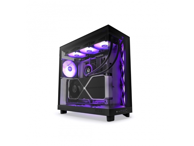 Компьютерный корпус NZXT H6 Flow RGB CC-H61FB-R1 Black без Б/П